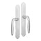 Hoppe M151VK Fixed Dummy Handleset for 2-Point Sliding Doors – Satin Nickel