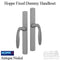 Hoppe M151VK Sliding Door Fixed Dummy Handle Set – Antique Nickel