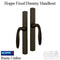 Hoppe M151 Sliding Door Fixed Dummy Handle Set – Rustic Umber