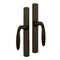 Hoppe M151 Sliding Door Fixed Dummy Handle Set – Rustic Umber