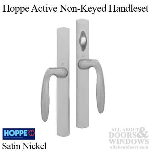 Hoppe M151 Sliding Door Handle Set – Non-Keyed, Satin Nickel