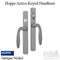 Hoppe M151VK Sliding Door Keyed Handle Set – Antique Nickel