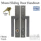 Miami Keyed Sliding Door Handleset – Left Hand, Stainless Steel