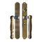 Hoppe Sliding Door Handleset – Active/Non-Keyed, Antique Brass