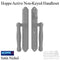 Hoppe Sliding Door Handleset – Active Non-Keyed, Satin Nickel