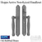 Hoppe Sliding Door Handleset – Non-Keyed, Oil Rubbed Brass