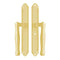 Hoppe Sliding Door Dummy Handleset – 2-Point Lock, Resista Brass