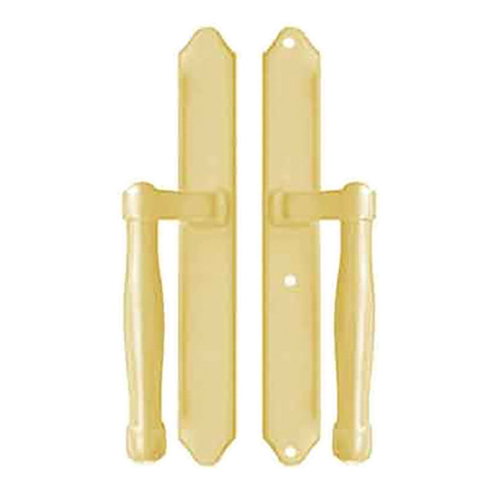 Hoppe Sliding Door Dummy Handleset – 2-Point Lock, Resista Brass