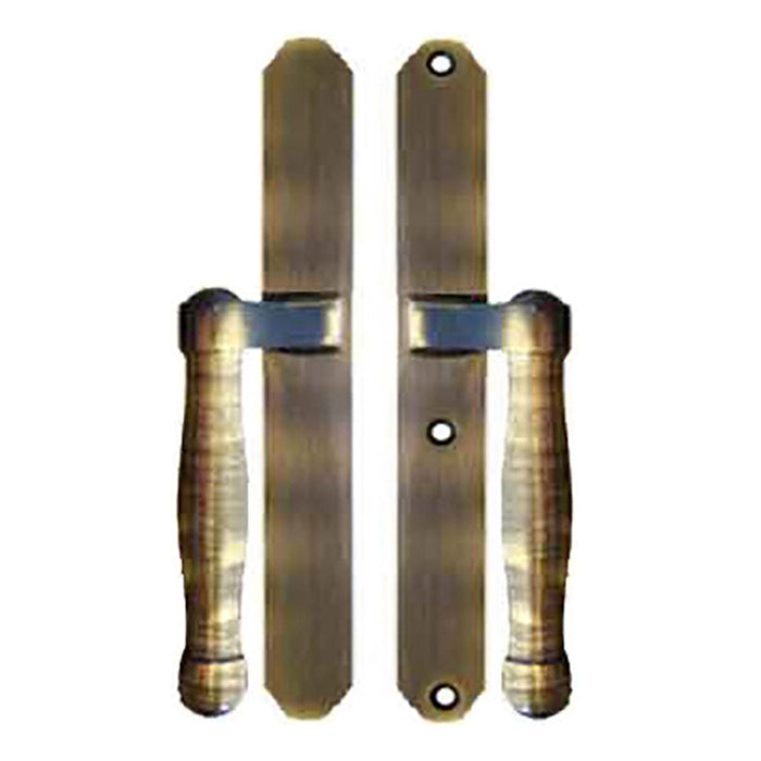 Hoppe Sliding Door Dummy Handleset – Antique Brass, Non-Keyed