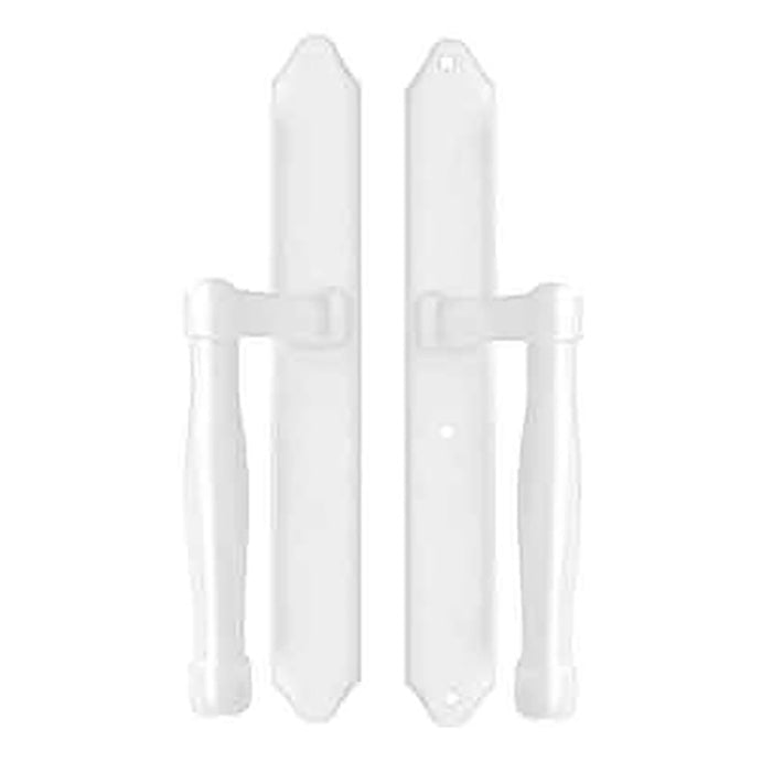 Hoppe Sliding Door Dummy Handleset – White, Non-Keyed