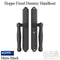 Hoppe HLS 9000 Sliding Door Fixed Dummy Handle Set – Matte Black