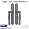 Hoppe Sliding Door Dummy Handleset – 2-Point, Antique Nickel