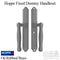 Hoppe Sliding Door Dummy Handleset – Oil Rubbed Brass, 2-Hook