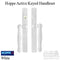 Hoppe Sliding Door Handleset – Active/Keyed, White