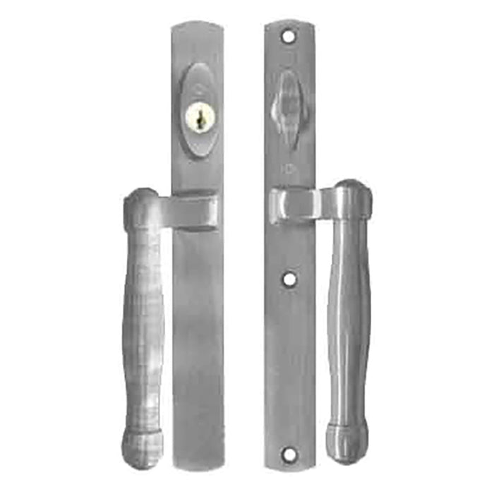 Hoppe HLS 9000 Sliding Door Handle Set – Active Keyed, Satin Nickel