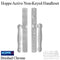 Hoppe Sliding Door Handleset Trim – Active Non-Keyed, Brushed Chrome