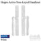 Hoppe Sliding Door Handleset – Active, Non-Keyed, White
