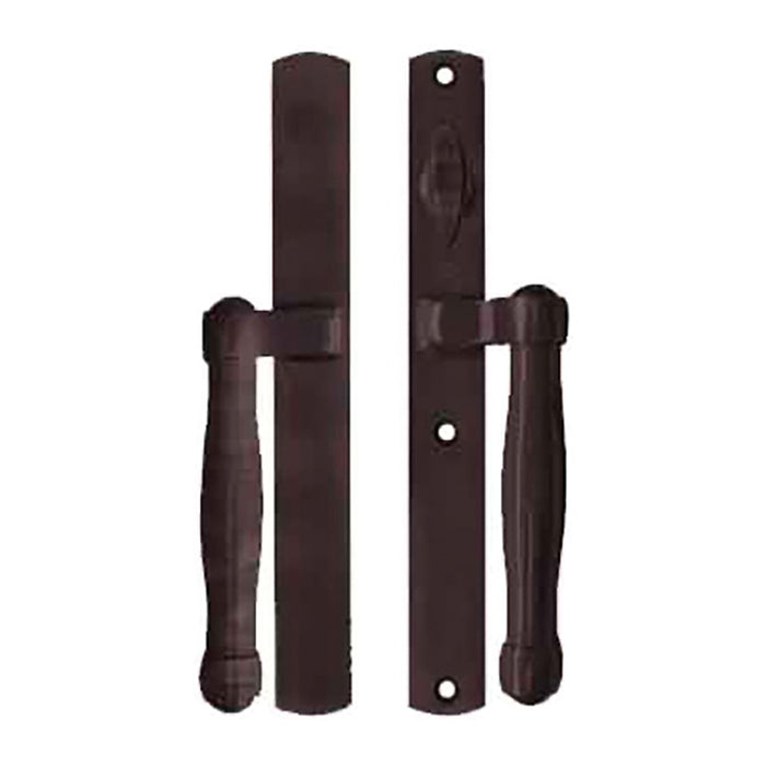 Hoppe HLS 9000 Sliding Door Handle Set – Active Non-Keyed, Rustic Umber