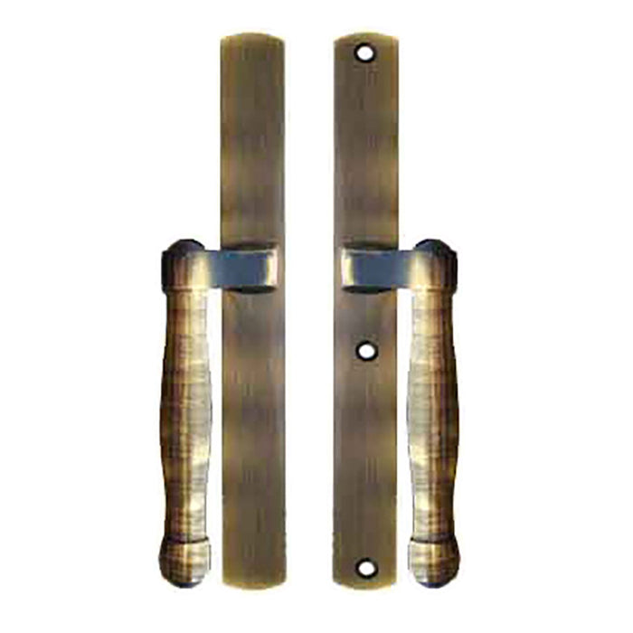 Hoppe Sliding Door Dummy Handleset – Antique Brass, Non-Keyed