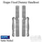 Hoppe Sliding Door Dummy Handleset – Satin Nickel, Non-Keyed
