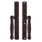 Hoppe HLS 9000 Sliding Door Dummy Handle Set – Rustic Umber