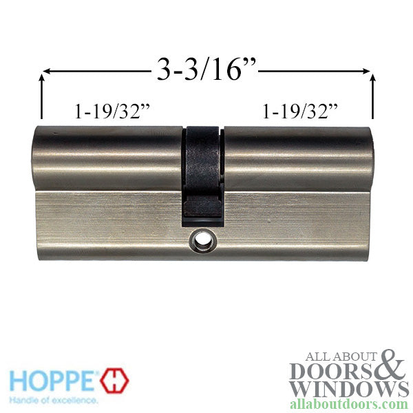 Euro Profile Double Cylinder – 81mm, Satin Nickel