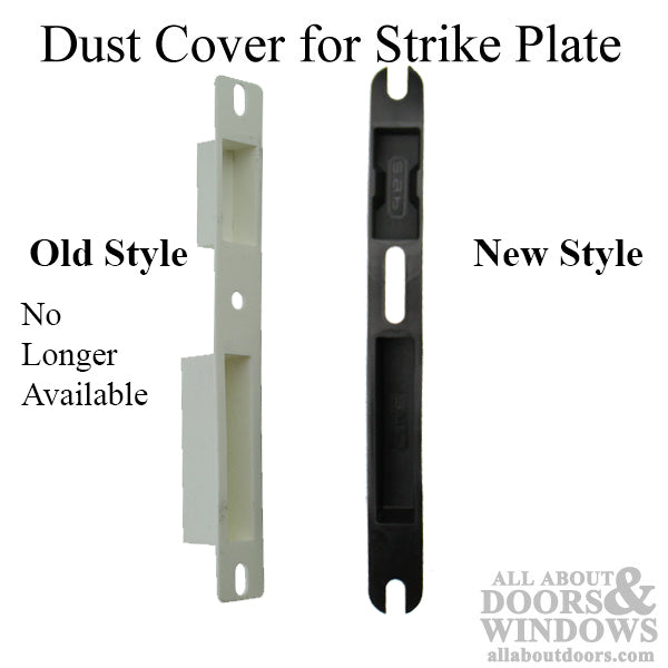 Dust Cover for Latch and Deadbolt Strike Plate – Black
