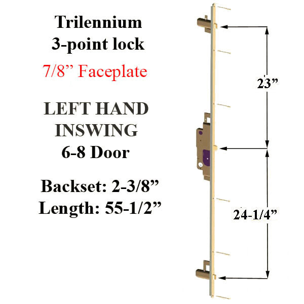 Trilennium 3070 Multipoint Lock – 60mm Backset, Right Hand Inswing
