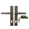 Hoppe Dallas Contemporary Lever Handle Set – 92mm PZ, Rustic Umber