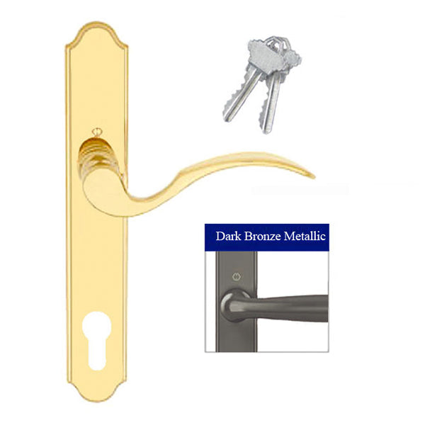 Hoppe Munchen Active Multipoint Handleset – 92mm PZ, Dark Bronze Metallic