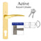Hoppe Rodos Active Multipoint Handleset – 92mm PZ, Oil Rubbed Brass