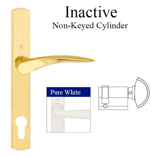 Hoppe Rodos Inactive Handleset – 92mm PZ, Pure White