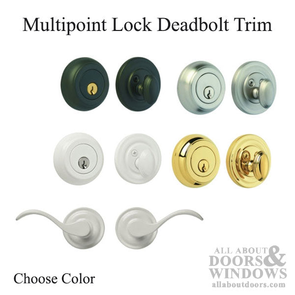 Multipoint Lock Deadbolt Trim – Schlage Keyway, Solid Brass