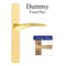 Hoppe Rodos Fixed Dummy Handleset – Contemporary Escutcheon, Antique Brass
