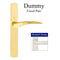 Hoppe Rodos Fixed Dummy Handleset – Contemporary Escutcheon, Antique Brass