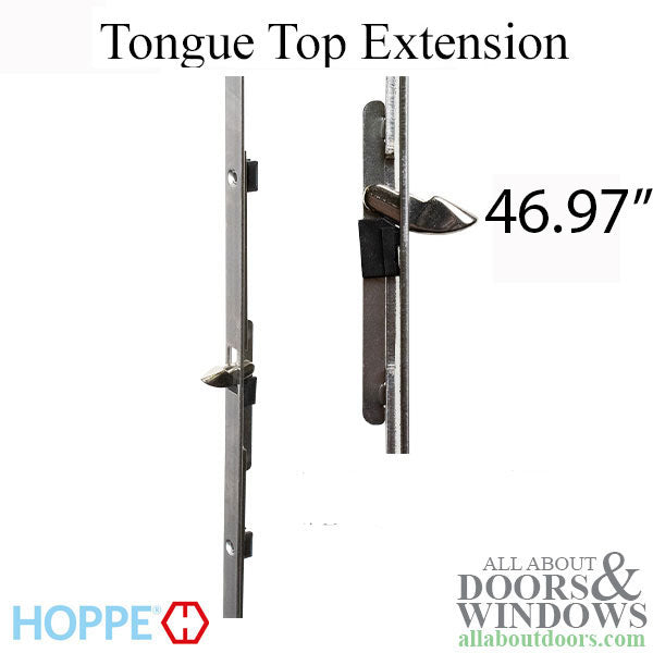 Hoppe Manual Top Extension – 16mm Faceplate, 68.70" Length, 46.97" Tongue