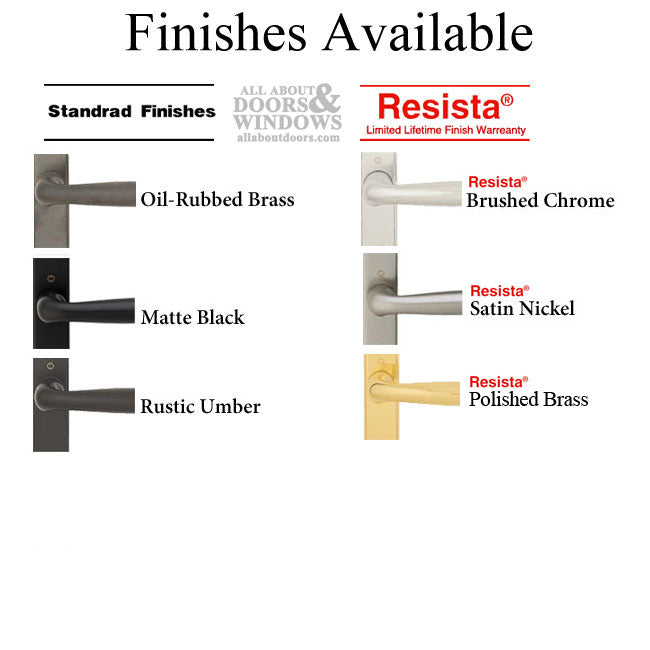 Hoppe Toronto Active Handle Set for Swing Doors – Polished Brass