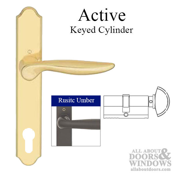 Hoppe Toronto Active Handle Set for Swing Doors – Rustic Umber