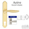 Hoppe Toronto Active Handle Set for Swing Doors – Resista Satin Nickel