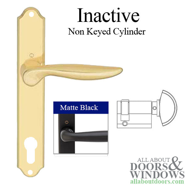 Hoppe Toronto Inactive Handle Set for Swing Doors – Matte Black
