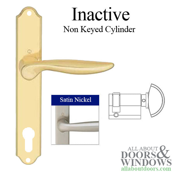 Hoppe Toronto Inactive Handle Set for Swing Doors – Resista Satin Nickel