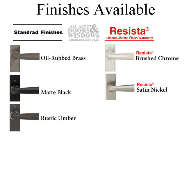 Hoppe Toronto Inactive Handle Set for Swing Doors – Resista Satin Nickel